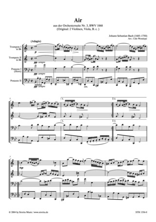 Johann Sebastian Bach: Air aus der Orchestersuite Nr. 3