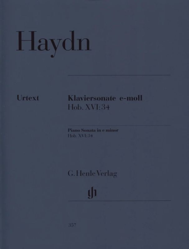 Joseph Haydn - Piano Sonata e minor Hob. XVI:34