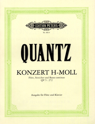 Johann Joachim Quantz - Konzert für Flöte, Streicher und Basso continuo h-Moll QV 5: 272