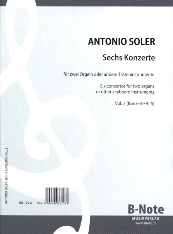 Antonio Soler - Sechs Konzerte vol. 2 (4-6)
