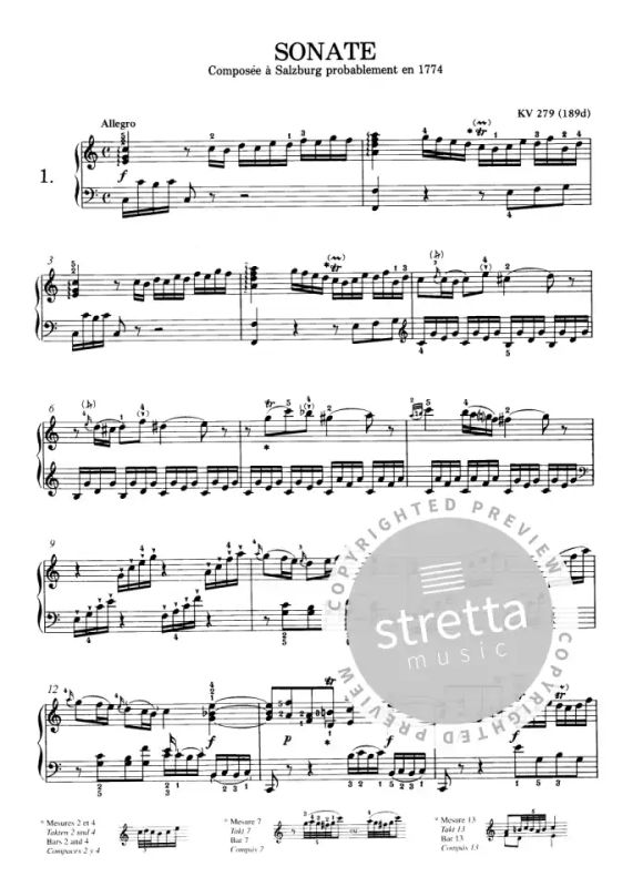 Wolfgang Amadeus Mozart - Sonates Vol.1 n°1 à 9