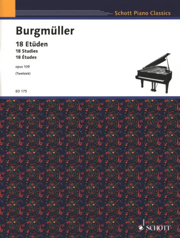 Friedrich Burgmüller - 18 Etüden op. 109