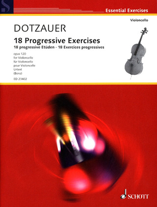 Friedrich Dotzauer - 18 progressive Etüden op. 120