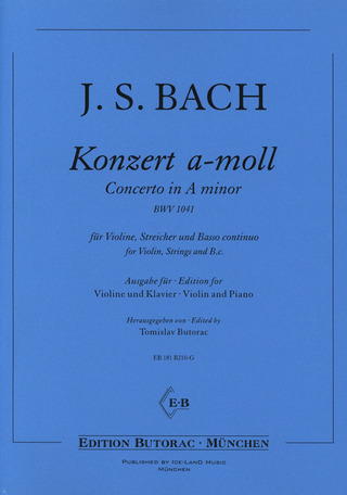 Johann Sebastian Bach: Violinkonzert a-Moll BWV 1041