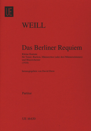 Kurt Weill - Das Berliner Requiem