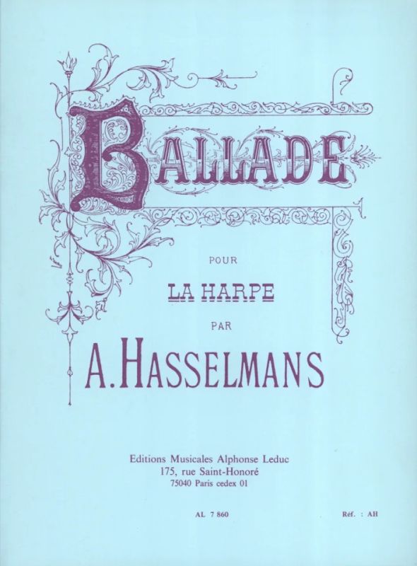 Alphonse Hasselmans - Ballade for Harp