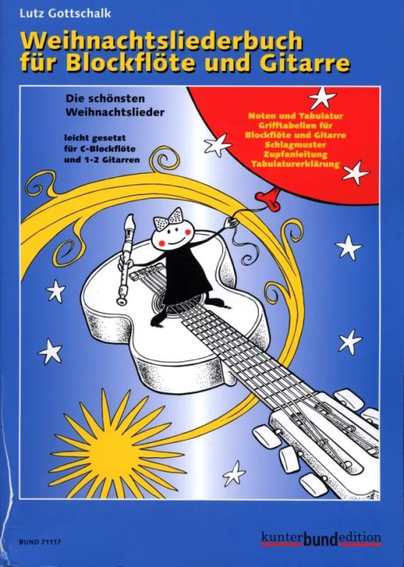 Gottschalk, Lutz - Weihnachtsliederbuch für Blockflöte und Gitarre