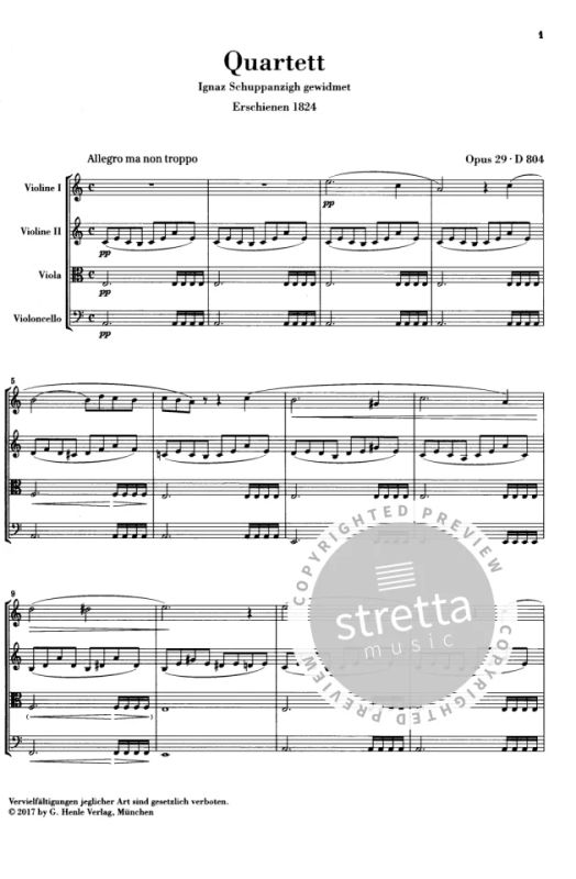 Franz Schubert - String Quartet a minor op. 29 D 804 (1)