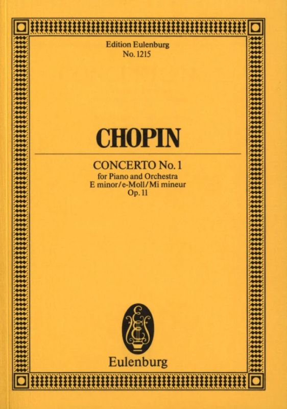 Frédéric Chopin - Concerto No. 1  e-Moll op. 11