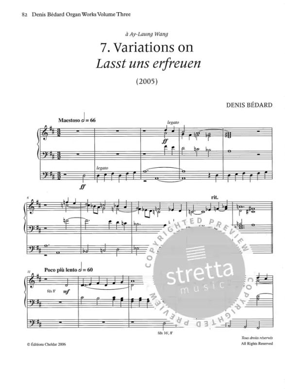 Denis Bédard - Organ Works 3
