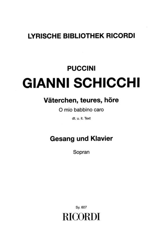 Giacomo Puccini - Väterchen, teures, höre As-Dur