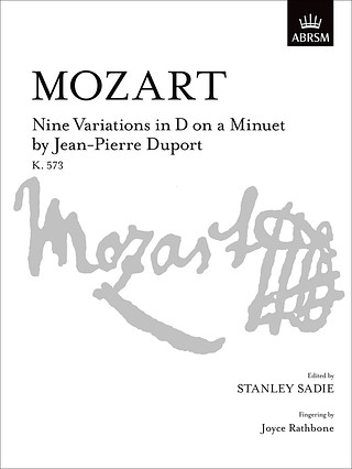 Wolfgang Amadeus Mozartet al. - Nine Variations in D on a Minuet by J-P Duport