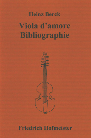 H. Berck - Viola d´amore –  Bibliographie