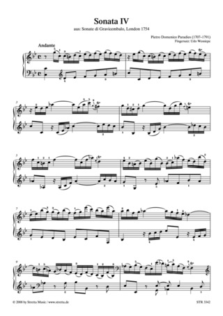 Pietro Domenico Paradies: Sonata IV