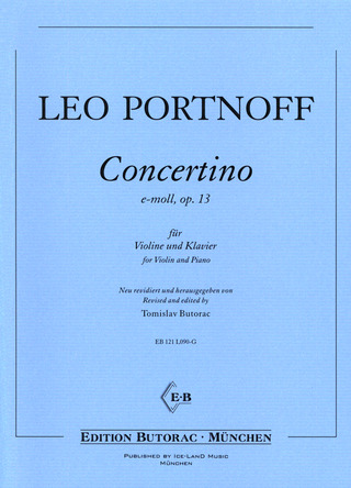 Leo Portnoff - Concertino e-Moll op. 13