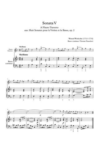 Wenzel Wodiczka: Sonata V