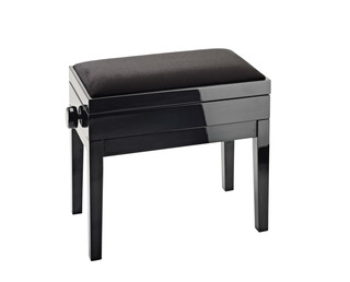 Piano bench with sheet music storage  – K&M 13950