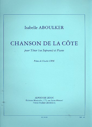 Isabelle Aboulker - Chanson de la côte