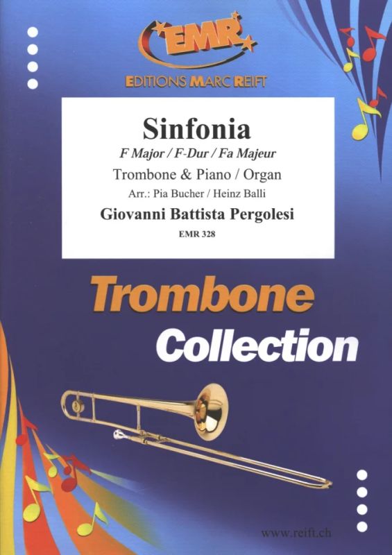 Sinfonia Giovanni Battista Pergolesi F-Dur Trombone Piano EMR MUSIC BOOK 