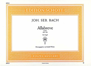 Johann Sebastian Bach - Allabreve D-Dur