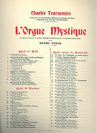 Charles Tournemire - L'Orgue mystique Vol.9