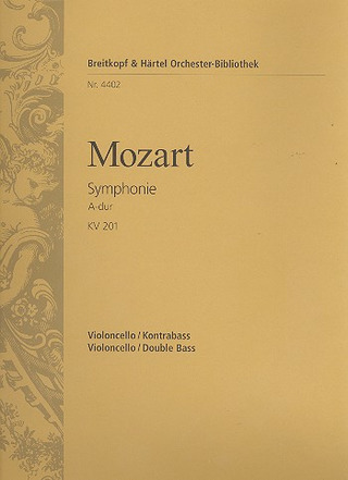 Wolfgang Amadeus Mozart - Symphonie Nr. 29 A-Dur KV 201