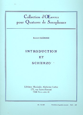 Robert Clerisse: Introduction et Scherzo