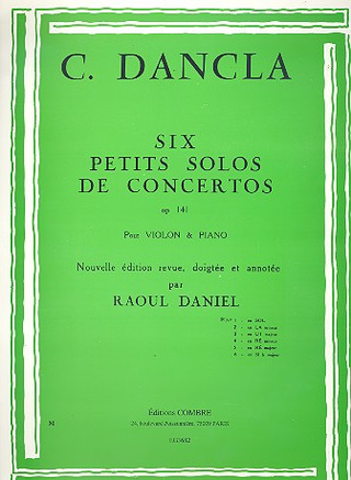 Charles Dancla - Petit solo de concerto Op.141 n°1 en sol maj.