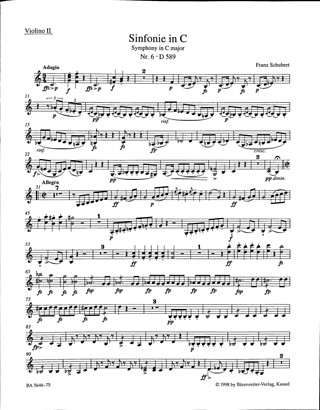 Franz Schubert: Symphony No. 6 in C major D 589