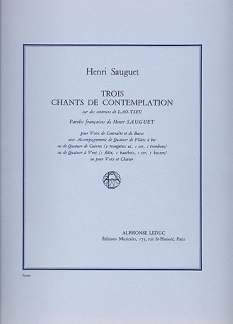 Henri Sauguet - 3 Chants de Contemplation