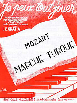 Wolfgang Amadeus Mozart - Marche turque (JPTJ22)