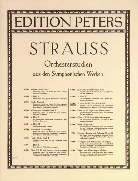 Richard Strauss - Orchestral Studies 3