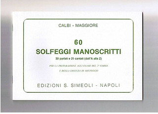 Otello Calbi et al. - 60 Solfeggi manoscritti