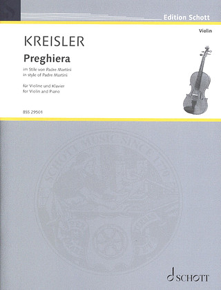 Fritz Kreisler - Preghiera im Stile von Padre Martini