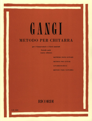 Mario Gangi - Metodo Per Chit Per Conservatori E Licei Musicali