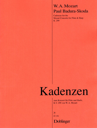 Wolfgang Amadeus Mozart - Kadenzen zu W.A.Mozart, Konzert für Flöte und Harfe KV 299
