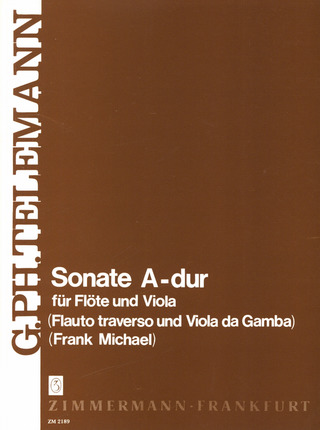 Georg Philipp Telemann: Sonate A-Dur für Flöte und Viola