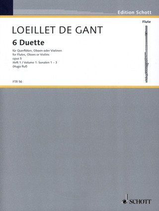 Jean-Baptiste Loeillet de Gant - 6 Duette op. 5/1-3