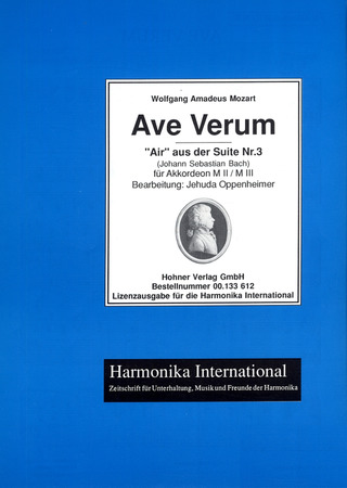 Wolfgang Amadeus Mozarty otros. - Ave Verum/"Air" aus der Suite Nr. 3
