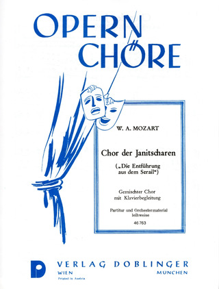Wolfgang Amadeus Mozart: Chor der Janitscharen (Singt dem großen Bassa Lieder)