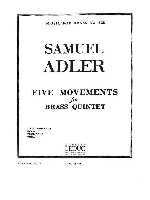 Samuel Adler - 5 Movements