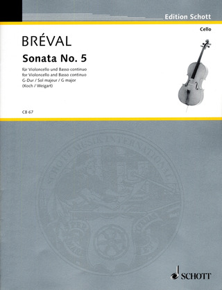 Jean-Baptiste Bréval: Sonata No. 5  G-Dur