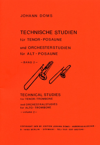 Johann Doms - Technische Studien für Tenor-Posaune
