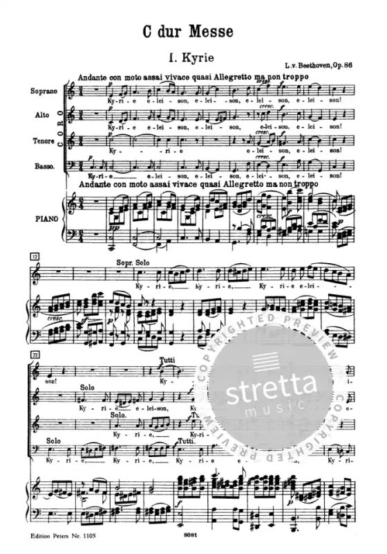 Ludwig van Beethoven - Messe C-Dur op. 86