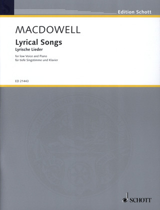 Edward MacDowell: Lyrische Lieder