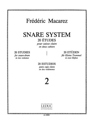 Frédéric Macarez - Snare System, 20 Studies for Snare Drum