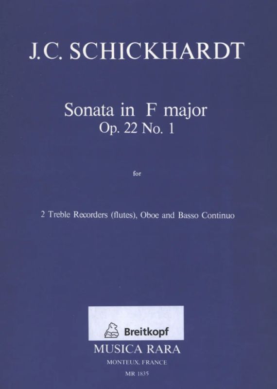 Johann Christian Schickhardt - Sonate in F-Dur op. 22/1