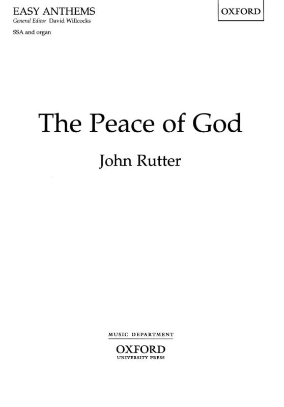 John Rutter - The Peace of God
