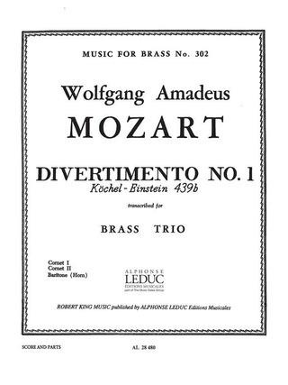Wolfgang Amadeus Mozart - Divertimento No.1 K439b