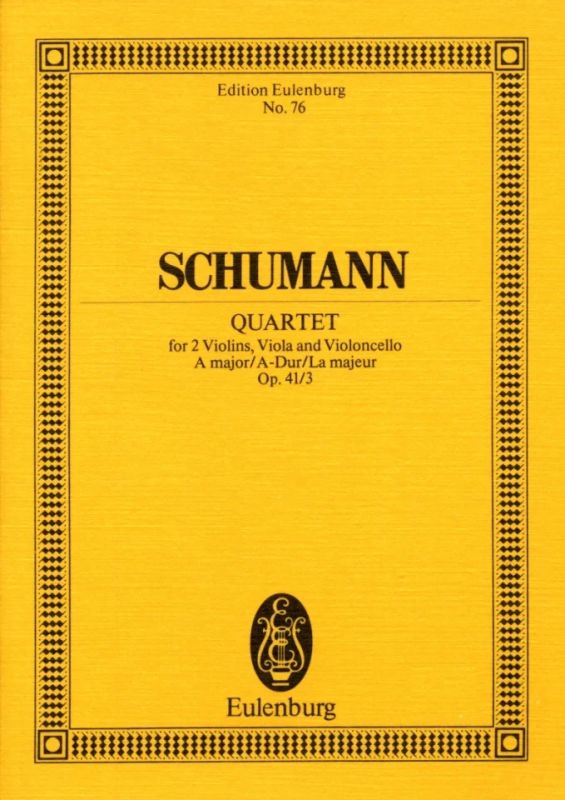 Robert Schumann - Streichquartett  A-Dur op. 41/3